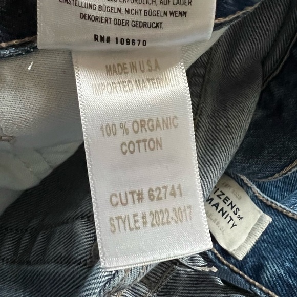 Citizens of Humanity Neve Low Slung Relaxed Leg Jean Oasis Denim Casual Women 28 - Picture 13 of 13